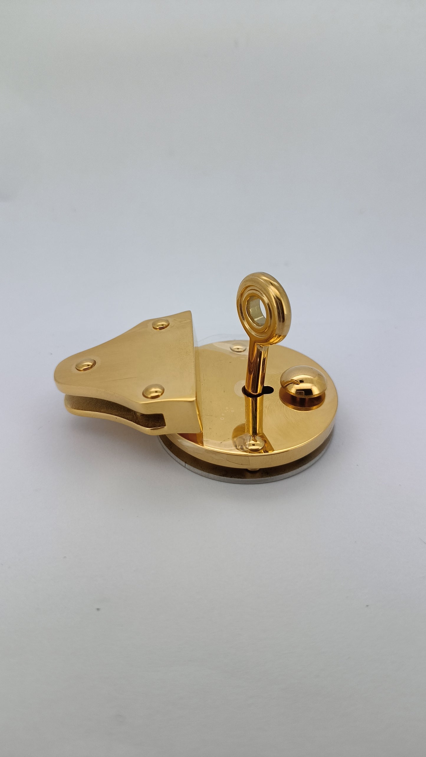 VAL23037 Button Lock Stainless Steel Polished Gold