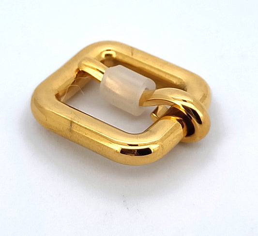 VAL23063 10mm Pin Buckle Stainless Steel Polished Gold