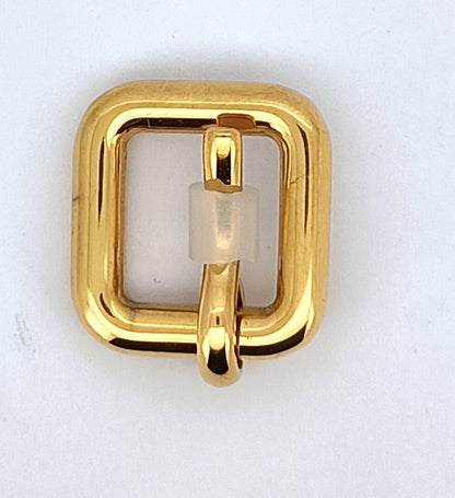 VAL23063 10mm Pin Buckle Stainless Steel Polished Gold